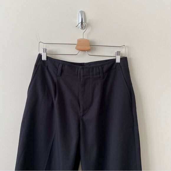 CLUB Monaco-Wide Leg Black High Rose Pants - Picture 3 of 10